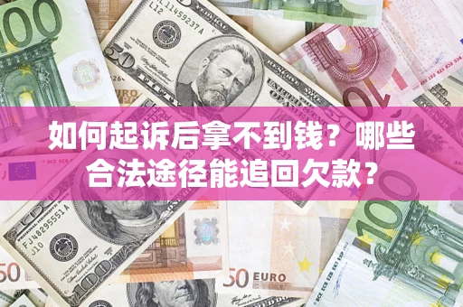 武汉如何起诉后拿不到钱？哪些合法途径能追回欠款？