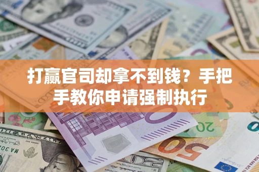 武汉打赢官司却拿不到钱？手把手教你申请强制执行