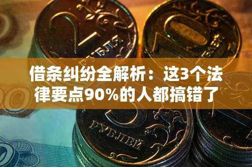 武汉借条纠纷全解析：这3个法律要点90%的人都搞错了