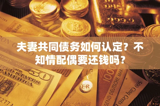 武汉夫妻共同债务如何认定？不知情配偶要还钱吗？