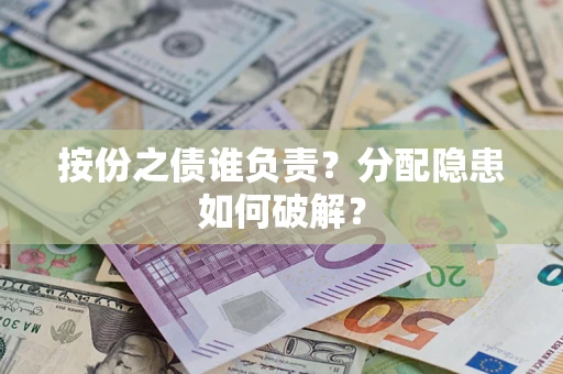武汉按份之债谁负责？分配隐患如何破解？