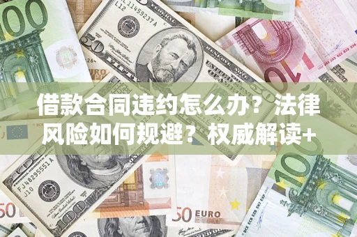 武汉借款合同违约怎么办？法律风险如何规避？权威解读+实用指南