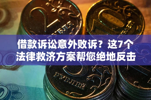 武汉借款诉讼意外败诉？这7个法律救济方案帮您绝地反击！