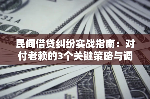 武汉民间借贷纠纷实战指南：对付老赖的3个关键策略与调解盲区解析