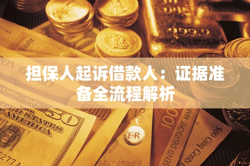 武汉担保人起诉借款人：证据准备全流程解析