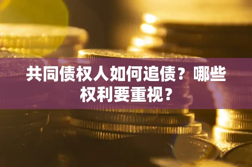 武汉共同债权人如何追债？哪些权利要重视？