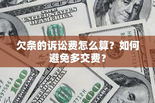 武汉欠条的诉讼费怎么算？如何避免多交费？