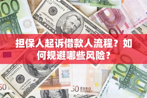 武汉担保人起诉借款人流程？如何规避哪些风险？