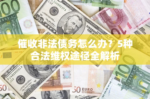 武汉催收非法债务怎么办？5种合法维权途径全解析