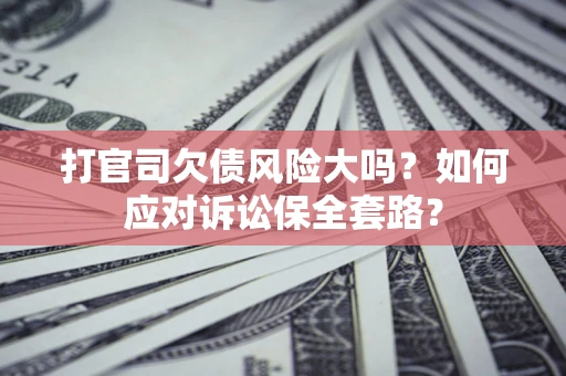 武汉打官司欠债风险大吗？如何应对诉讼保全套路？