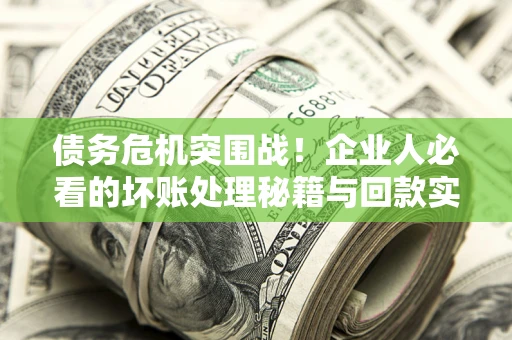 武汉债务危机突围战！企业人必看的坏账处理秘籍与回款实战指南