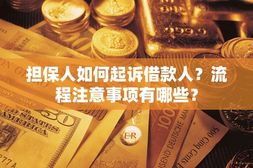 武汉担保人如何起诉借款人？流程注意事项有哪些？